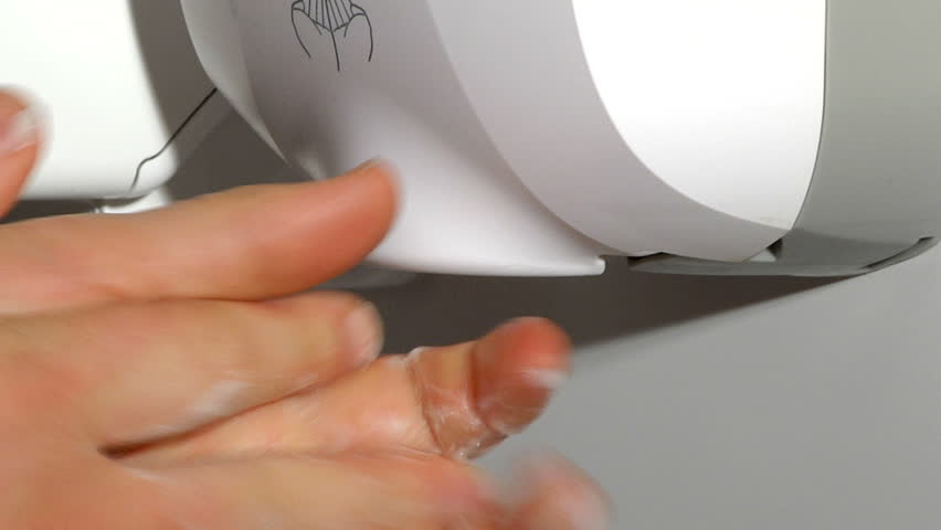 Automatic hand sanitizer - in a hospital