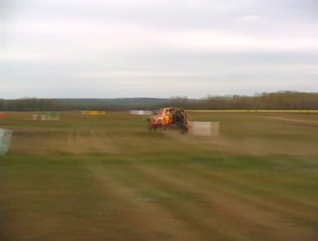 sport-car, accident, dakar racing, real car crash. Camera in the car. High speed. On board POW