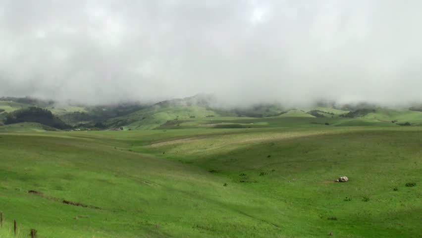 Hills and valleys. Timelapse.