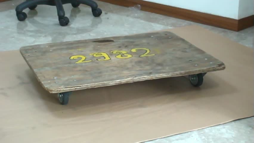 Movement of fragile Items on a trolley.