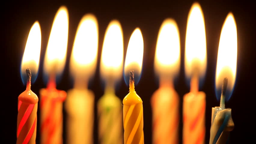 blowing out birthday candles