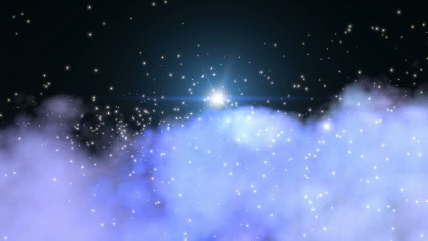 Space travel nebula with stars