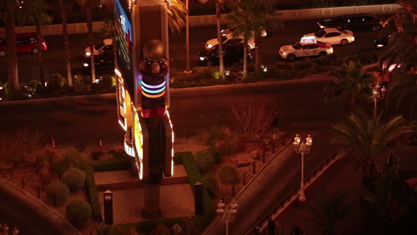 Las Vegas Strip night traffic. Unincorporated towns of Paradise south of Las Vegas city limits. designated an All-American Road, and has a unique distinction of being a scenic route during nighttime.