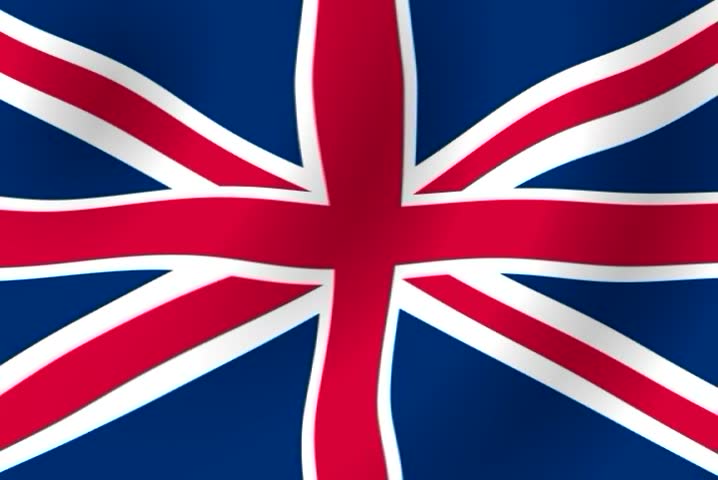 Flag of UK waving in the wind - 1 generator