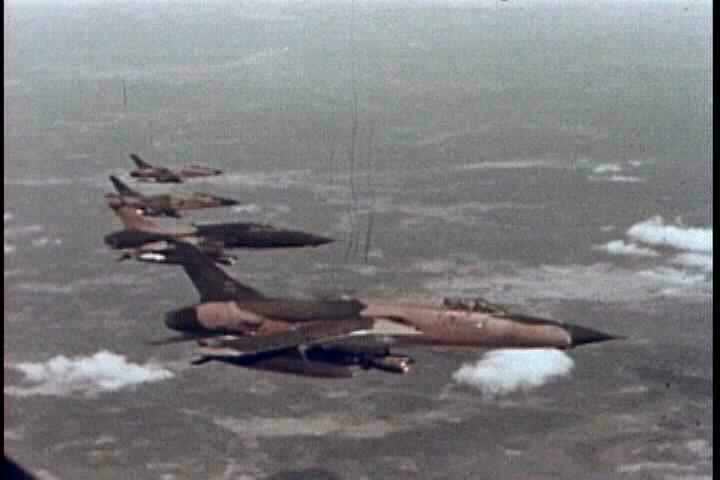 1960s - Air Force jets fly in formation during the Vietnam War, 1967.