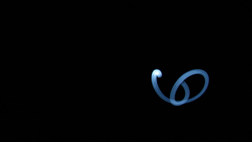 Light painted abstract line