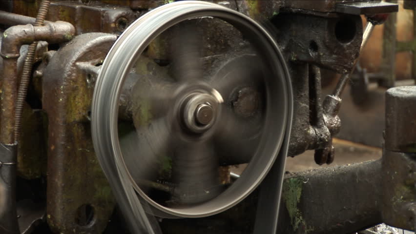 processing of metal parts with old plant machines 