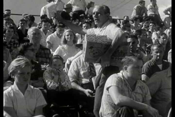 1950s - Stunt driving of the latest 1950s Chevrolets in the Joie Chitwood Thrill Show.