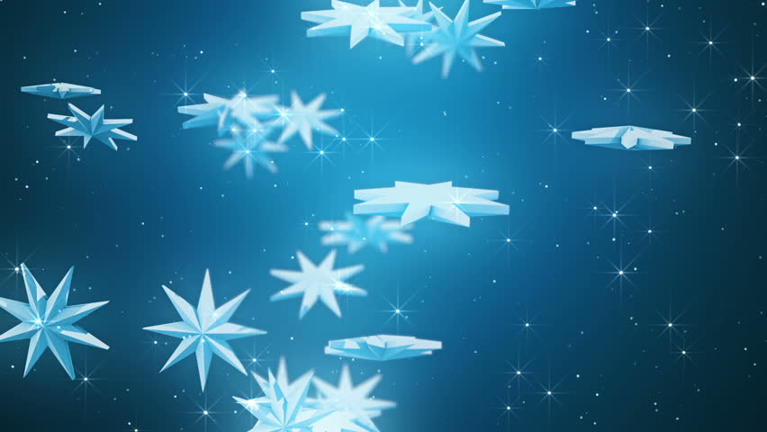 Snow flake animation, loop able.