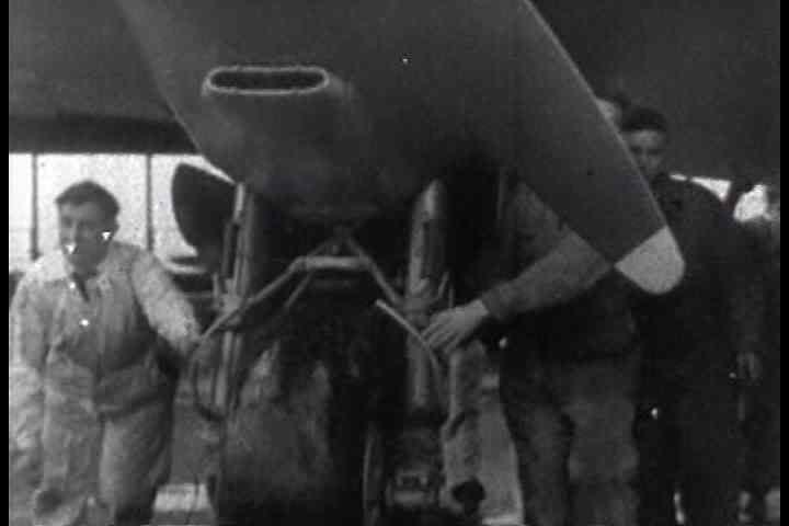 1940s - The de Havilland mosquito is demonstrated, a bomber made of wood.