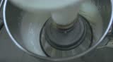Blender, mixer in a process ( Close up from the top)
	