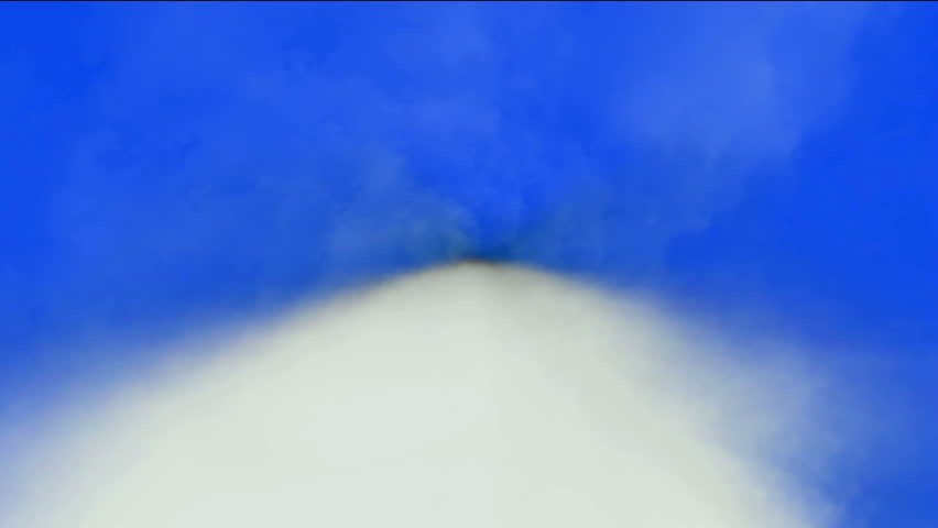 fast flying through clouds.