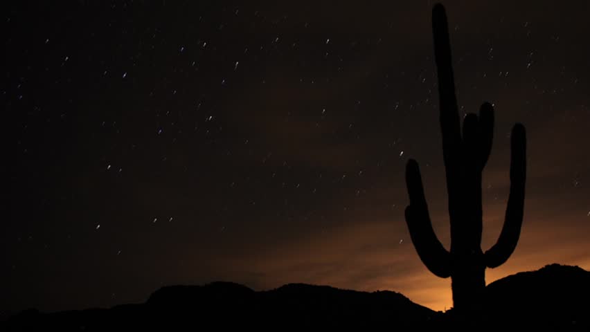 A time-lapse of the stars above the Harquahala Mountains in Arizona, USA.
