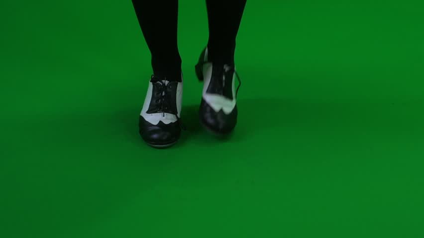 step dance isolated green screen