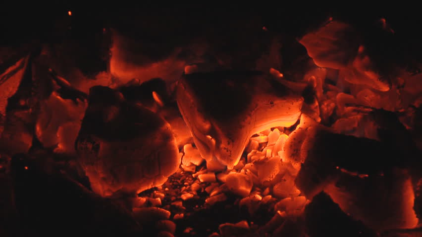 Live coals seamless loop background.