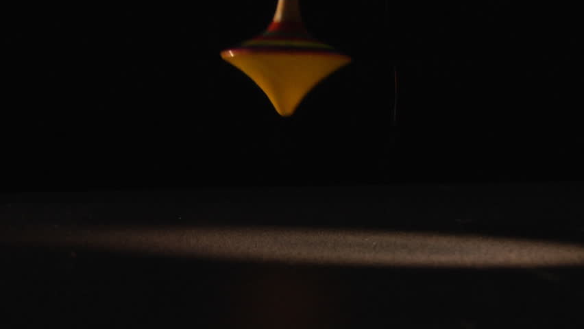 spinning top in the dark