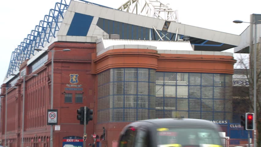 GLASGOW, SCOTLAND - SEPTEMBER 2011: Listed main stand building named after Bill Struth at Ibrox Stadium, home of Glasgow Rangers football club.