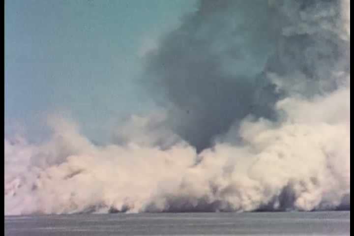 1960s - Ground and air bursts from an atomic explosion