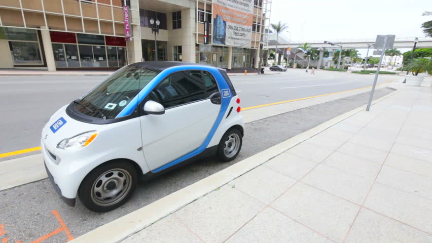 MIAMI - JUNE 2: Car2go is a subsidiary of Daimler AG that provides carsharing services in European and North American cities  June 2, 2013 in Miami, Florida. 