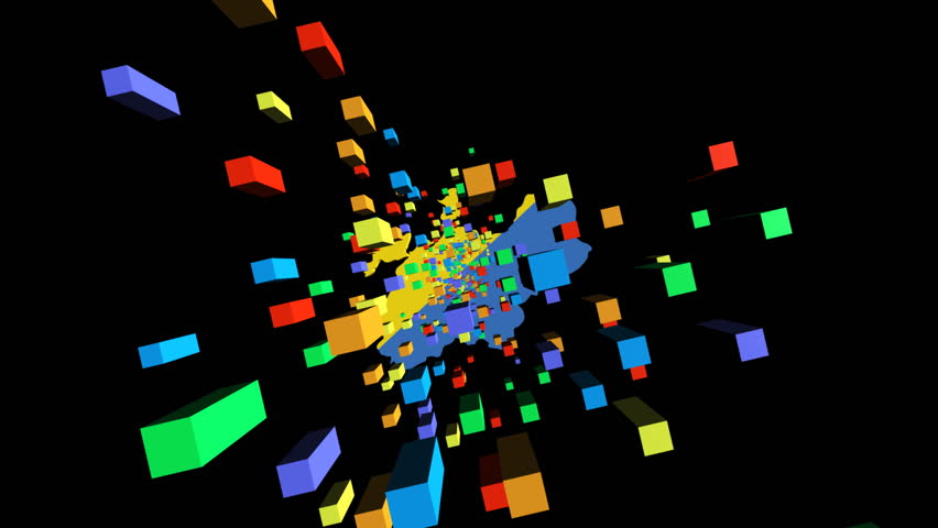 Moving through containers to Ukraine map flag animation