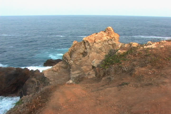 eagle warrior head on punta de comet at oaxaca in mexico (Panasonic AG-DVX100A: 24P)