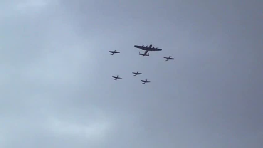 Formation flight of the Royal Air Force