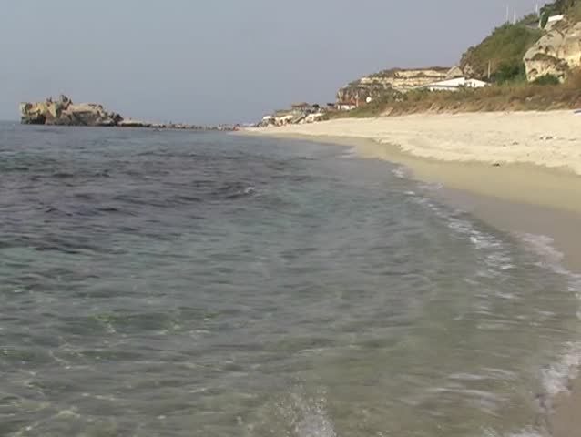 Beach in the italian region calabria