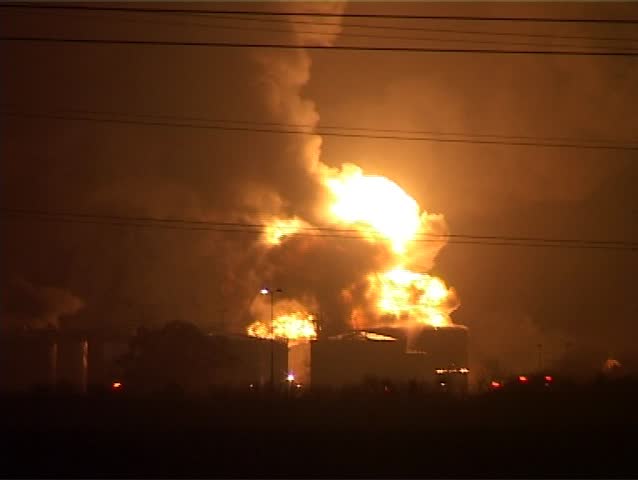 OIL DEPOT FIRE