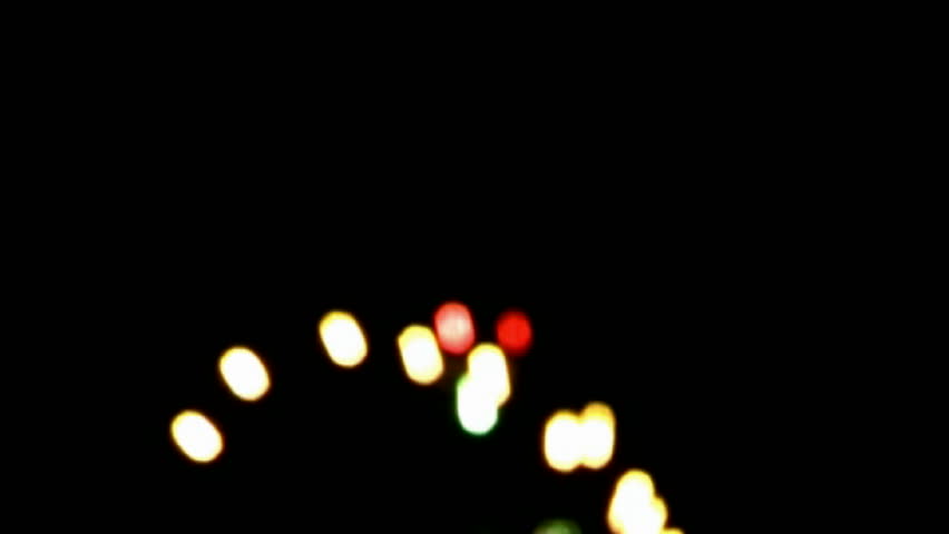 de focused firework close up