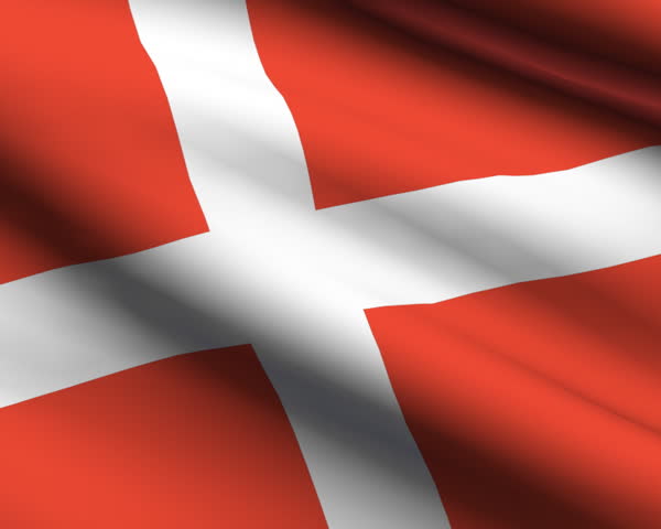 Denmark flag animation.