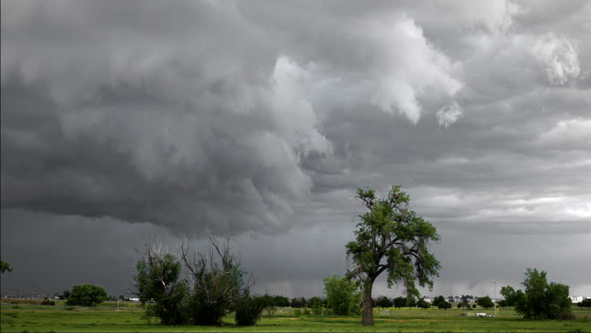 HD 1080 Amazing tornado cloud time-lapse. The beginning of a Tornado that formed and touched down one mile away.