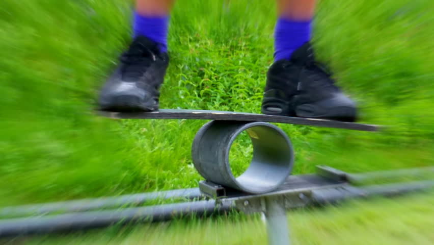 Balancing on the air,