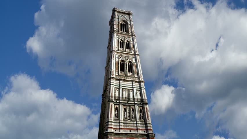 Giotto Tower in Florence, Italy. Animated from my photographs.
