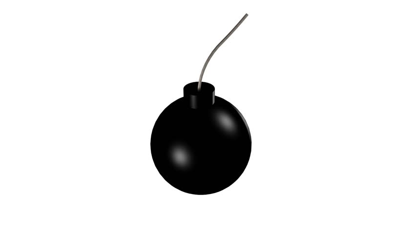 Small round cherry bomb explodes