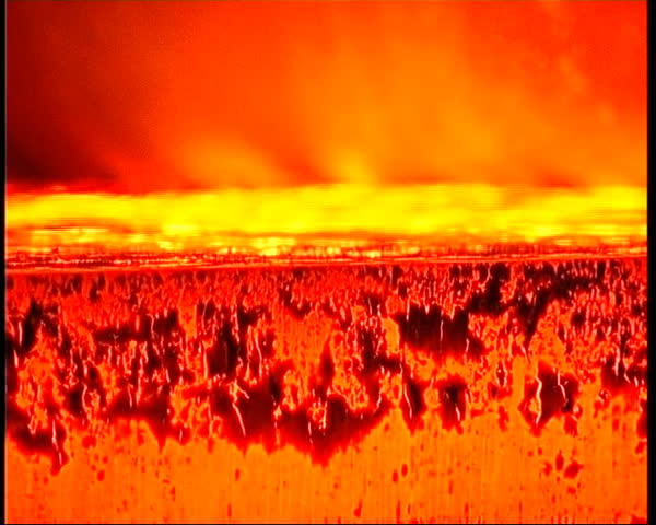 hot metal close up
