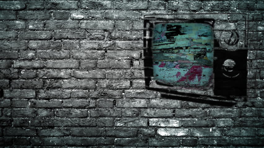 TV on a Brick Wall