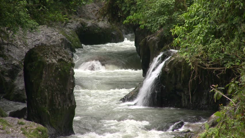 Rio Hollin, Ecuador. Running through tropical rainforest
