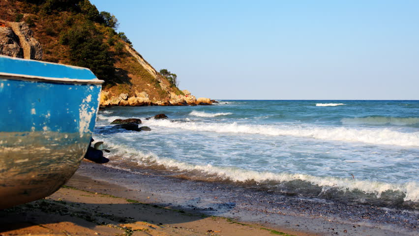 beautiful tranquil shot at sunset, karadere beach, bulgaria, 