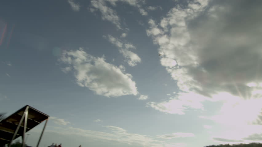 Extreme Sport Motocross FMX Rider Big Jump