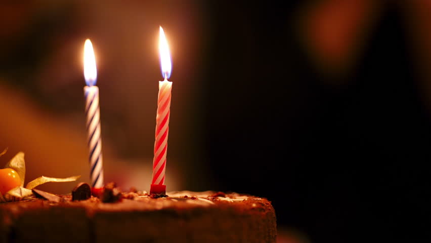 Lit The Candles On The Cake. Gh2_01972 Stock Footage Video ...