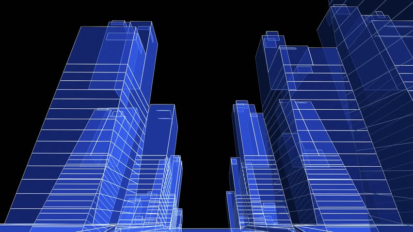 Abstract 3d skyscrapers