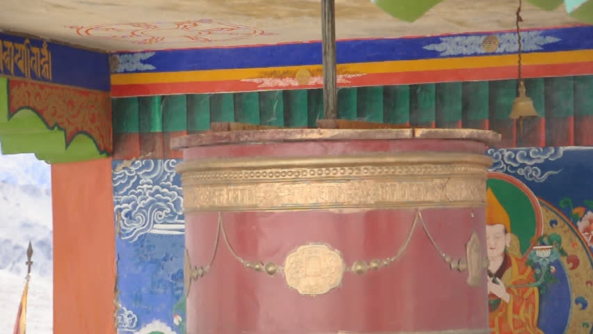 rotation of prayer wheel
