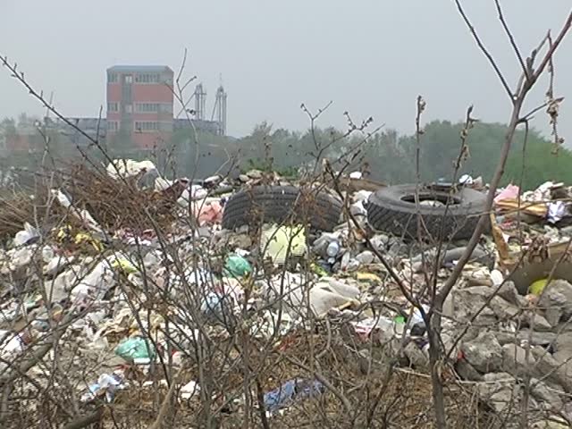 several different video clip in one video footage  landfill, rubbish, garbage, waste, ecology
