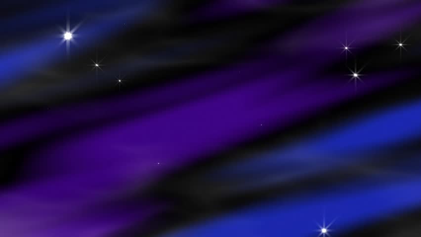 HD 720p wide screen abstract loop of changing color patterns, sparkles, & wispy vapor.