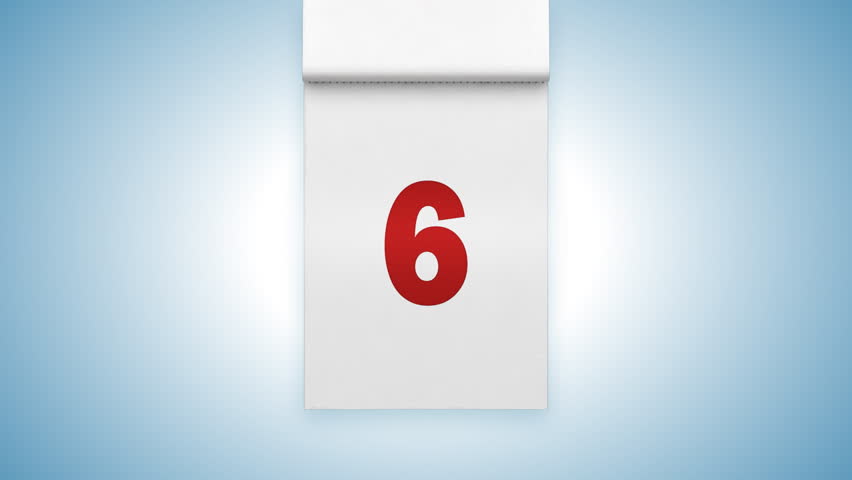 Day of month Calendar with flipping flicking pages --- Similar videos in my portfolio