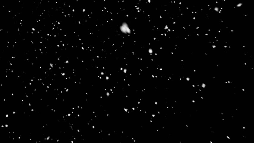 Falling snowflakes, matte