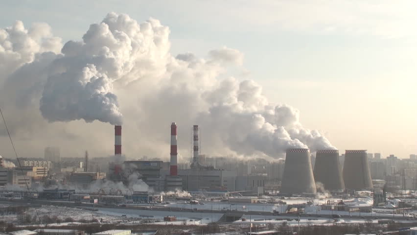 smoking power plant