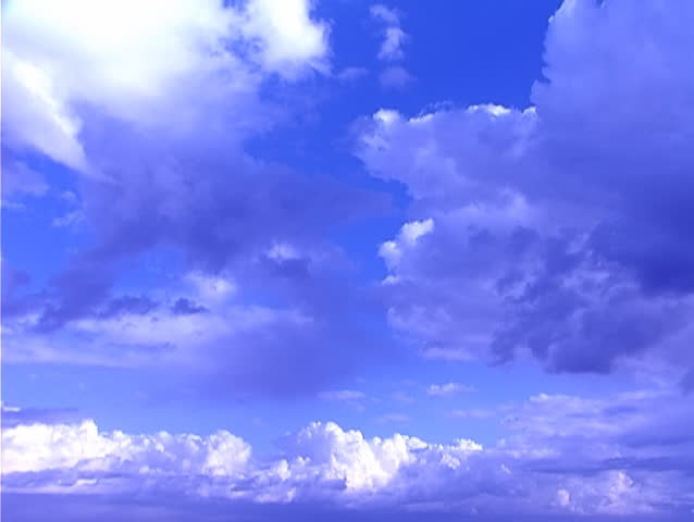 Blue sky and Clouds in one video clip Time lapse