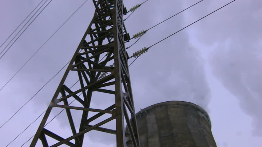 HD Full panoramic view of the powerplant, Canon XH A1, FullHD video, 1080p, 25fps, progressive scan 