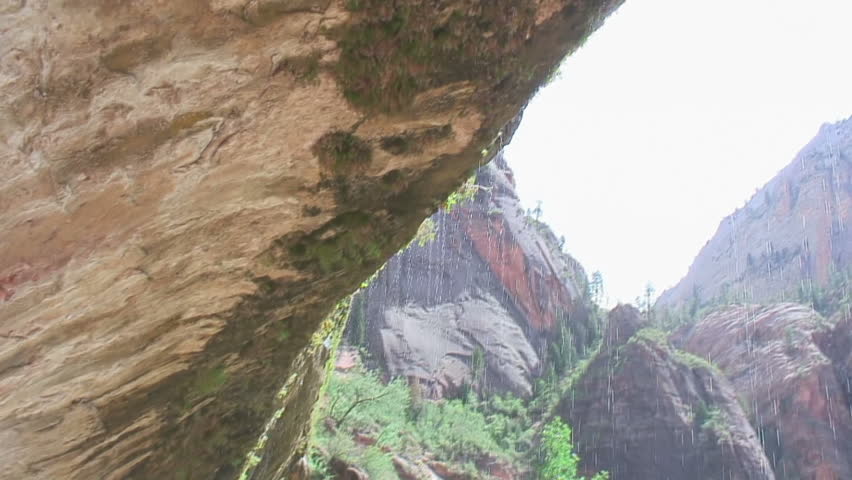 Weeping Rock and lens flare